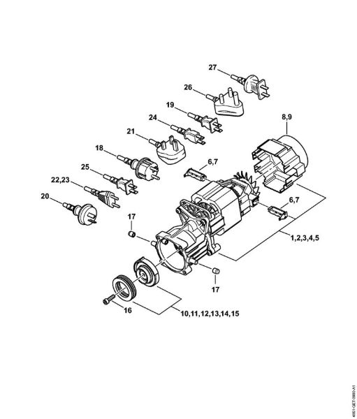 Elektricni visokotlacni cistilnik (RE) RE 90 - 4951 Elektromotor, prikljucni kabel della Marca Stihl
