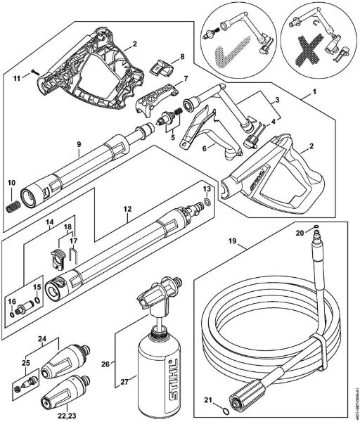 Elektricni visokotlacni cistilnik (RE) RE 90 - 4951 Pištola, brizgalna cev della Marca Stihl