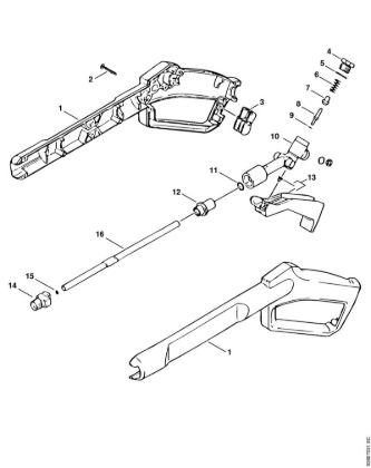 Elektricni visokotlacni cistilnik (RE) RE 900 KM Pištola della Marca Stihl