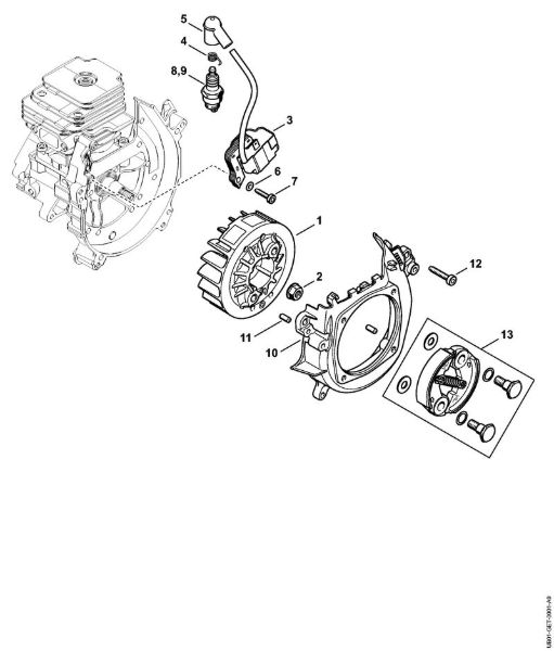 BT 230 BT 230 Vžigalna naprava, sklopka della Marca Stihl