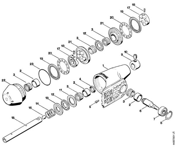 BT 310, BT 311 BT 311 BT 311 gonilo della Marca Stihl