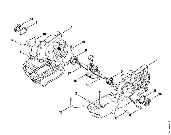 BT 360 BT 360 Ohišje zaganjaca della Marca Stihl
