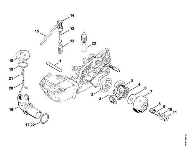 BT 360 BT 360 Sklopka, sesalna glava della Marca Stihl