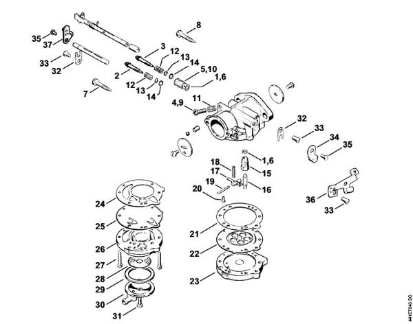 BT 360 BT 360 Uplinjac LA-S168, LA-S221 della Marca Stihl