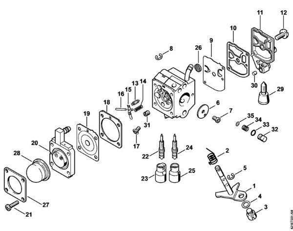 BT 45 BT 45-Z Uplinjac C1Q-S74 della Marca Stihl