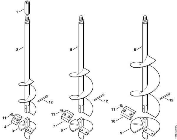BT 45 BT 45-Z Vrtalnik za sadilne jame della Marca Stihl