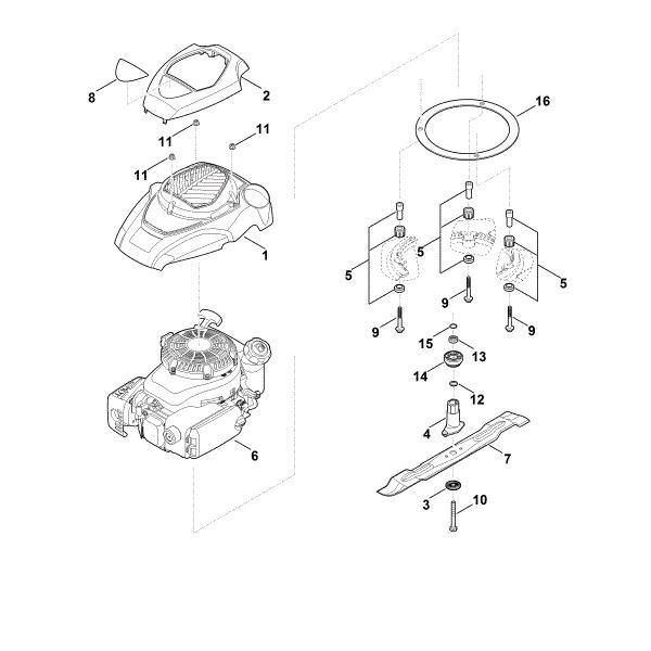 Slika E - Motor, nož MB 4.0 RV
