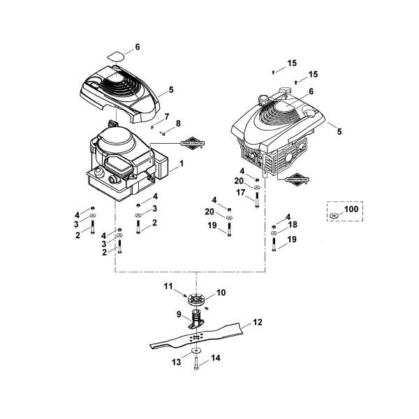 Slika D - Motor, nož MB 465 C