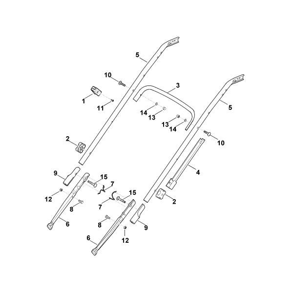 Slika B - Spodnji del krmila MB 545.0 V