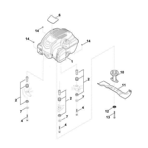 Slika F - Motor, nož MB 545.1 T