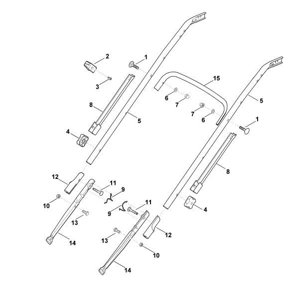 Slika B - Spodnji del krmila MB 650.0 T