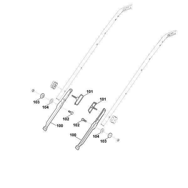 Slika B1 - Spodnji del krmila MB 650.0 T