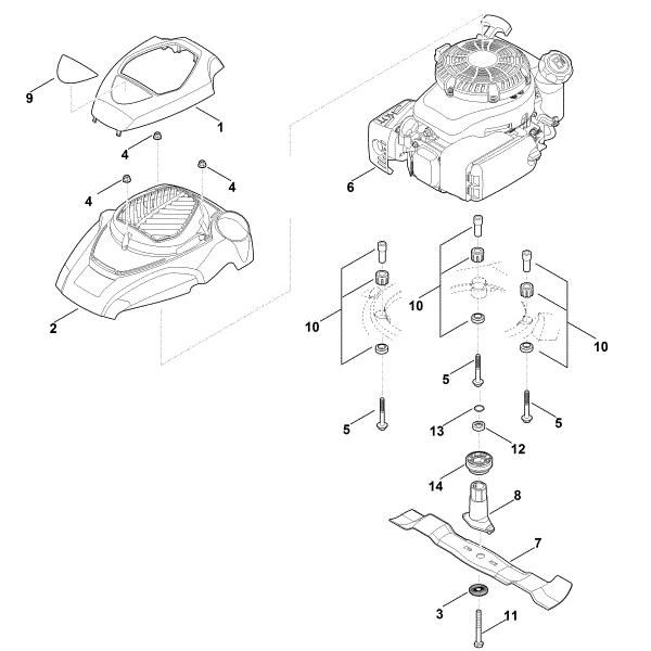 Slika F - Motor, nož MB 650.3 T