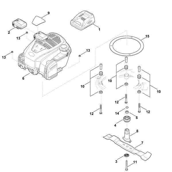 Slika F - Motor, nož MB 650.3 VE