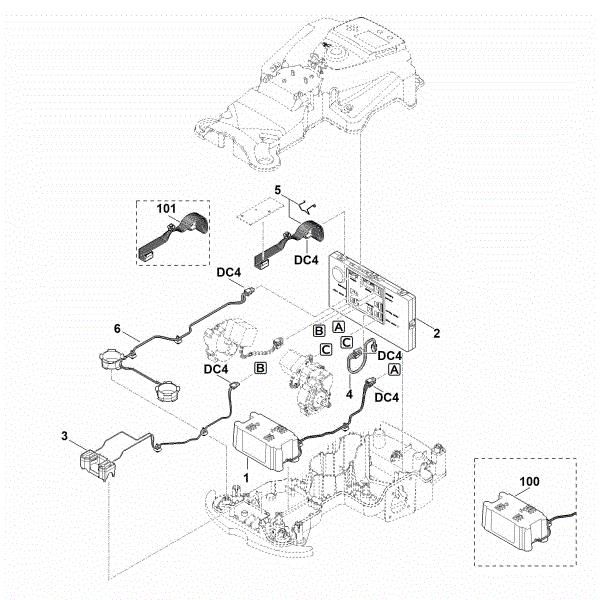 Slika E - Elektricni deli MI 422.1 P