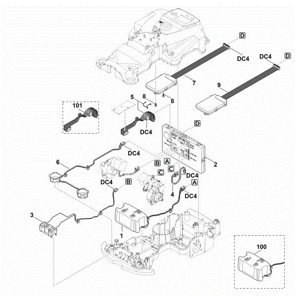 Slika E - Elektricni deli MI 422.1 PC