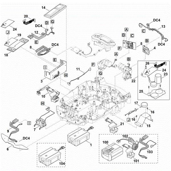 Slika E - Elektricni deli MI 632.0 C