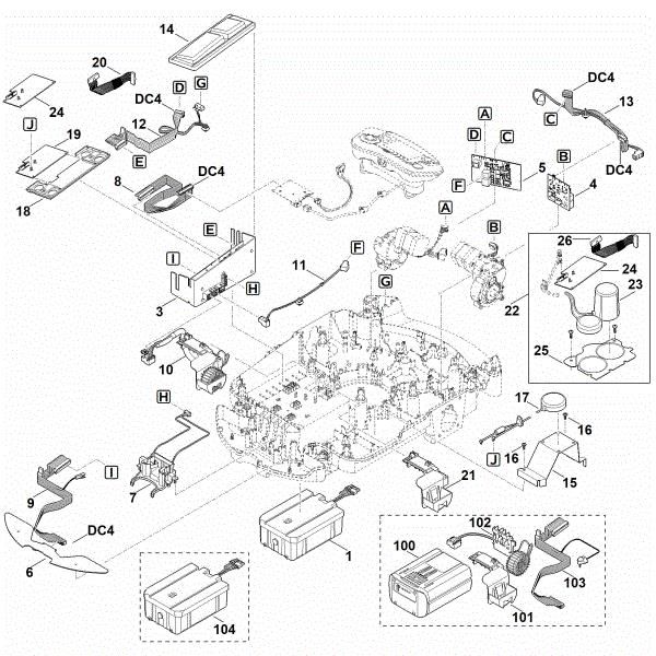 Slika E - Elektricni deli MI 632.0 PC