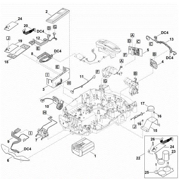 Slika E - Elektricni deli MI 632.1 M