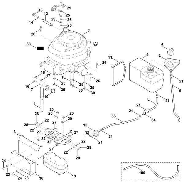 Slika I - Motor, rezervoar MT 5097.0 C