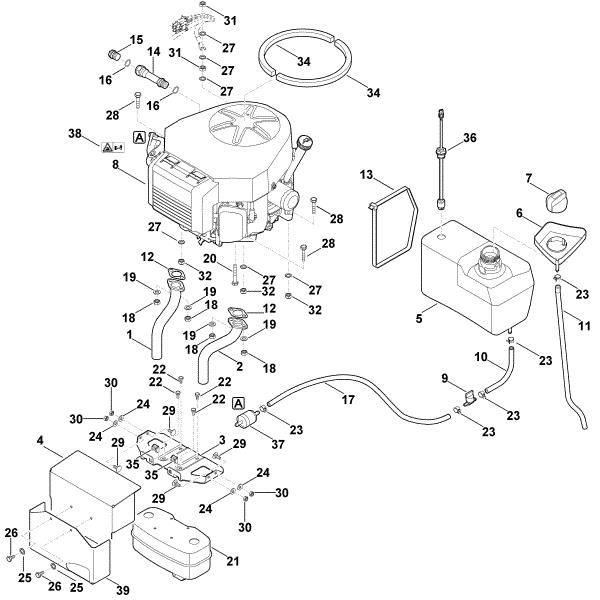 Slika I - Motor, rezervoar MT 6127.0 KL