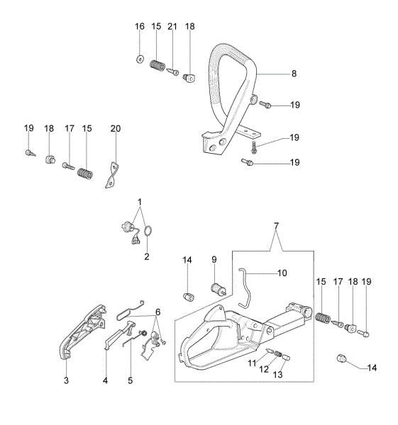 Tank and handle GS 44 (Euro 0) Chainsaw