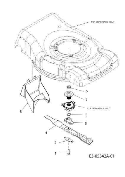 Blades assy G 55 VBX 4-IN-1 Cat. 2010 Lawnmower