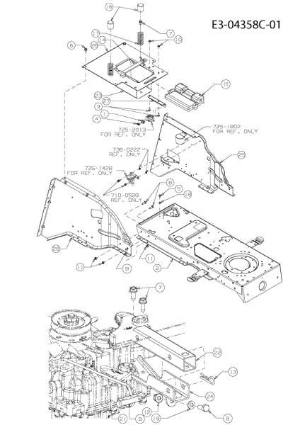 Frame KROSSER 105/17,5 H Cat. 2010 Garden tractor