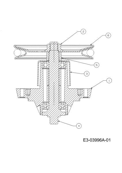 Blades support (1/2) KROSSER 105/17,5 H Cat. 2010 Garden tractor