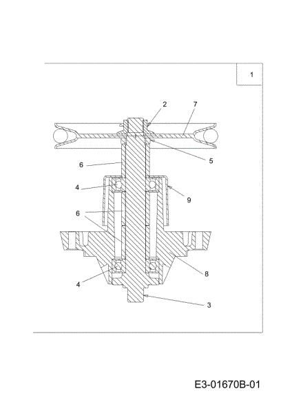 Blades support (2/2) KROSSER 105/22 H Cat. 2010 Garden tractor
