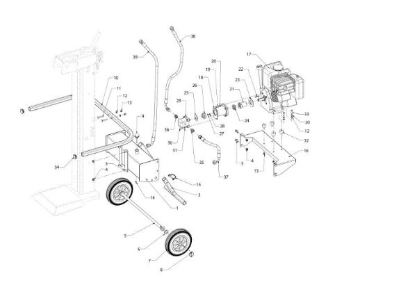 Motor assy SPL 910 SC Log splitter