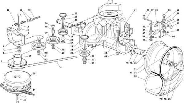 Transmission OM 122C/22H Cat.2010 Garden tractor