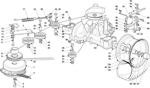 Transmission OM 93C/13,5H France Cat.2010 Garden tractor
