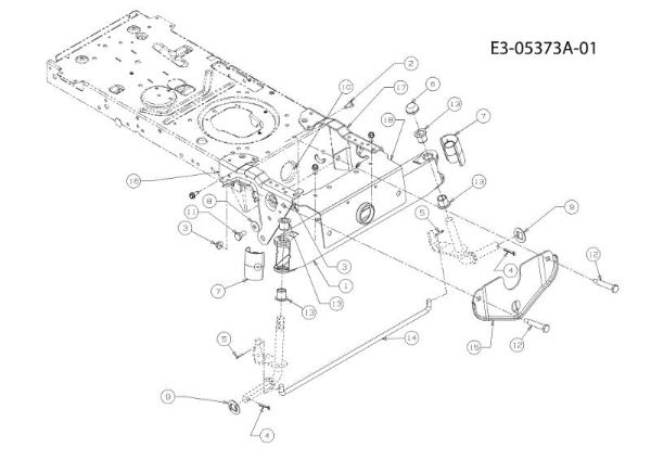 Front axle (1/2) TORNADO 95/11,5 T Cat.2010 Garden tractor