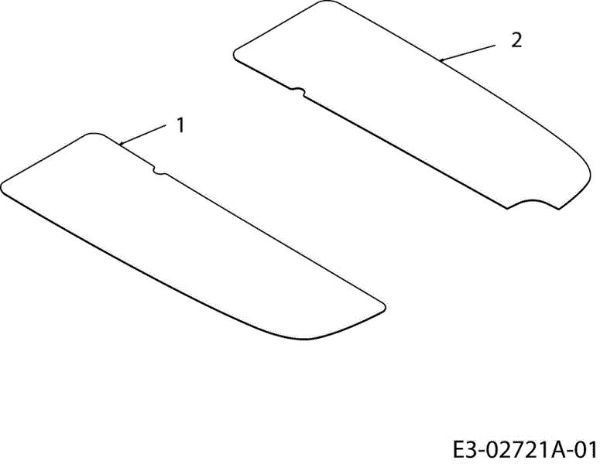 Foot pads TORNADO 95/11,5 T Cat.2010 Garden tractor