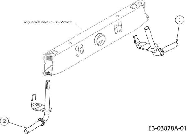 Front axle (2/2) TORNADO 97/13,5 T Cat.2010 Garden tractor