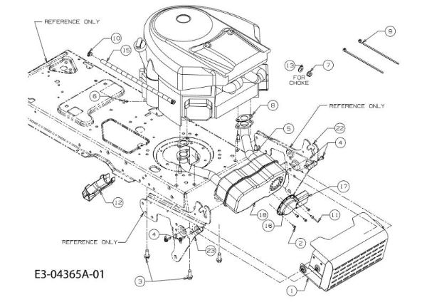 Engine TORNADO 108/20 H Cat.2010 Garden tractor