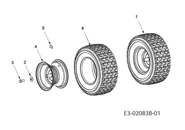 Rear wheels KROSSER 80/12,5 T Cat.2010 Garden tractor