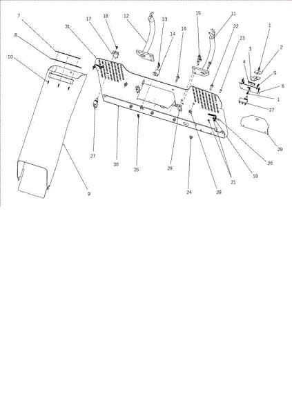 Chute and collector assy OM 106J/15,5H Cat.2010 Garden tractor