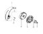 Flywheel and coil MH 150RK (K700 H - SN T210) Rotary tiller