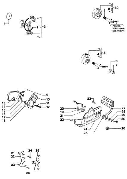 Clutch assy 264F Deluxe Chainsaw