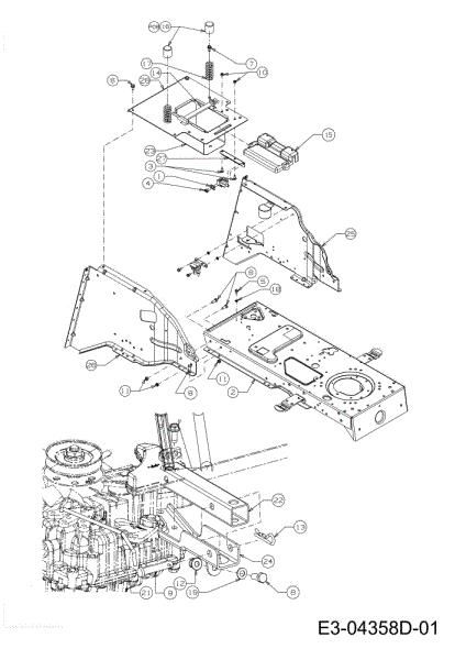 Frame KROSSER 105/22 H Cat. 2011 (13XXXXXX636) Garden tractor