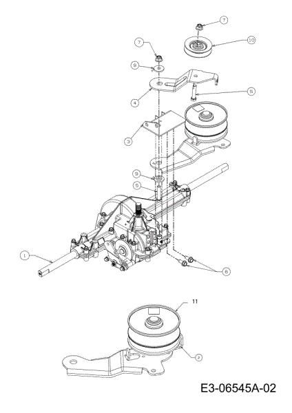 Transmission (2/2) TORNADO 95/11,5 T Cat.2011 Garden tractor
