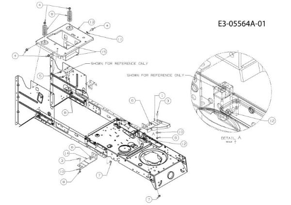 Frame KROSSER 92/15,5 H Cat.2011 Garden tractor
