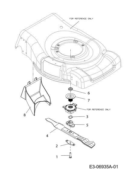 Blades assy G 55 VBX 4-IN-1 Cat. 2012 Lawnmower