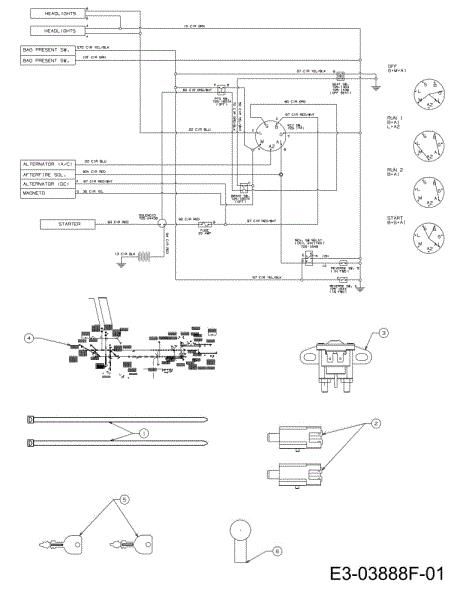 Electric diagram (1/2) KROSSER 92/15,5 T France Cat.2012 Garden tractor