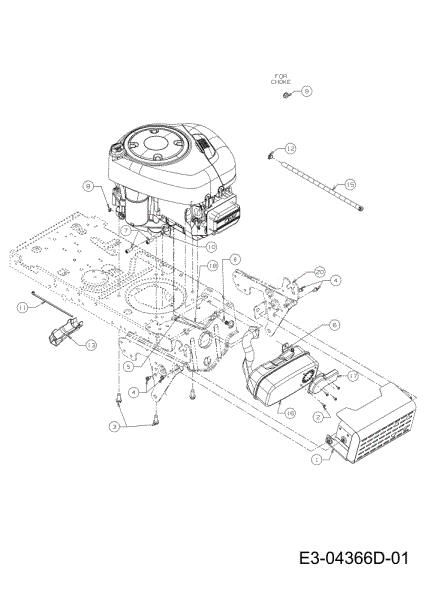 Engine TORNADO 108/18,5 H Cat.2012 Garden tractor