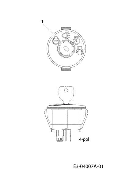 Electric diagram (2/2) TORNADO 108/18,5 H Cat.2012 Garden tractor