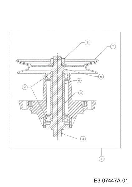Blades support TORNADO 108/18,5 H Cat.2012 Garden tractor