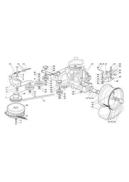 Transmission OM 102C/18,5H Cat.2012 Garden tractor